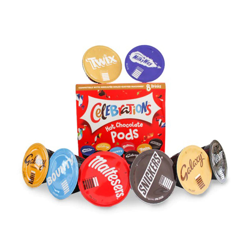 DOLCE GUSTO PODS - HOT CHOCOLATE - GALAXY & MALTESERS COFFEE MACHINE PODS