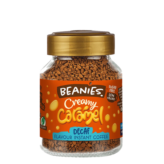 Beanies Creamy Caramel Decaf Instant Coffee 50g