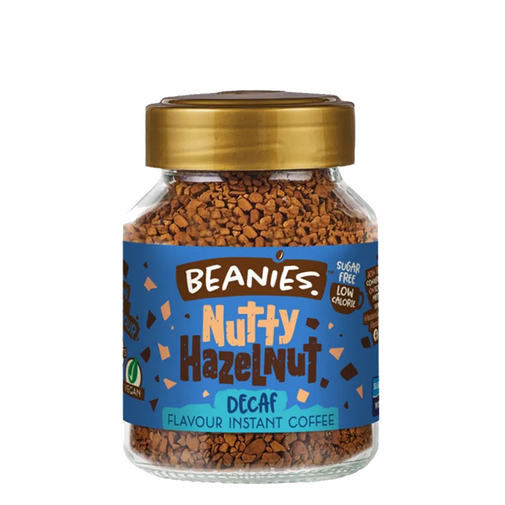 Beanies Nutty Hazelnut Decaf Instant Coffee 50g