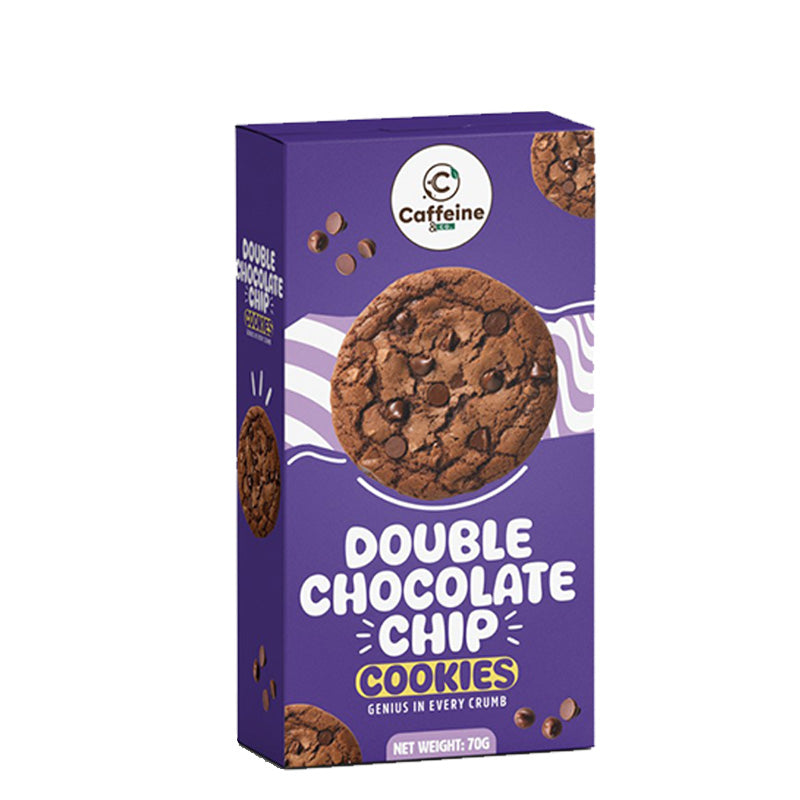 Caffeine & Co Double Choco Chip Cookies 70g