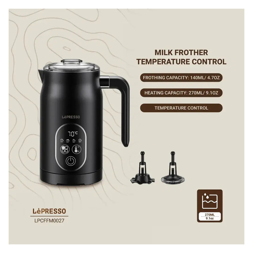 LePresso Temperature Control Milk Frother