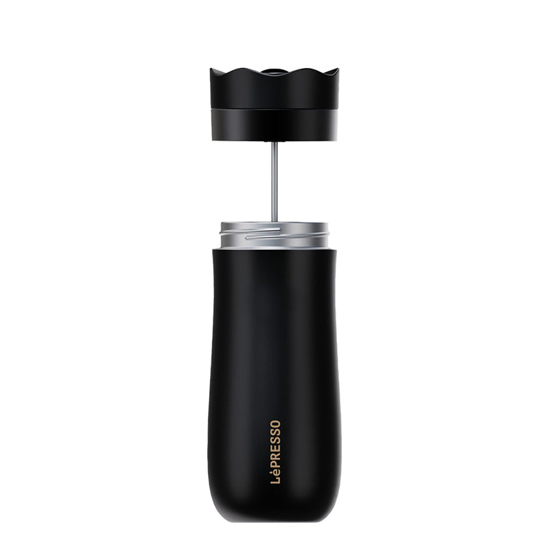 LePresso Insulated Travel Mug with French Press