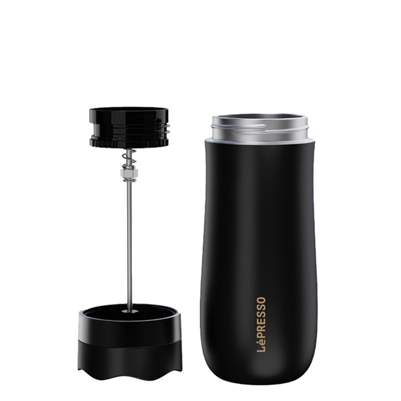 LePresso Insulated Travel Mug with French Press