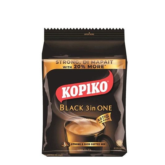 Kopiko Black 3-in-1 Coffee Pack of 10 Sachets