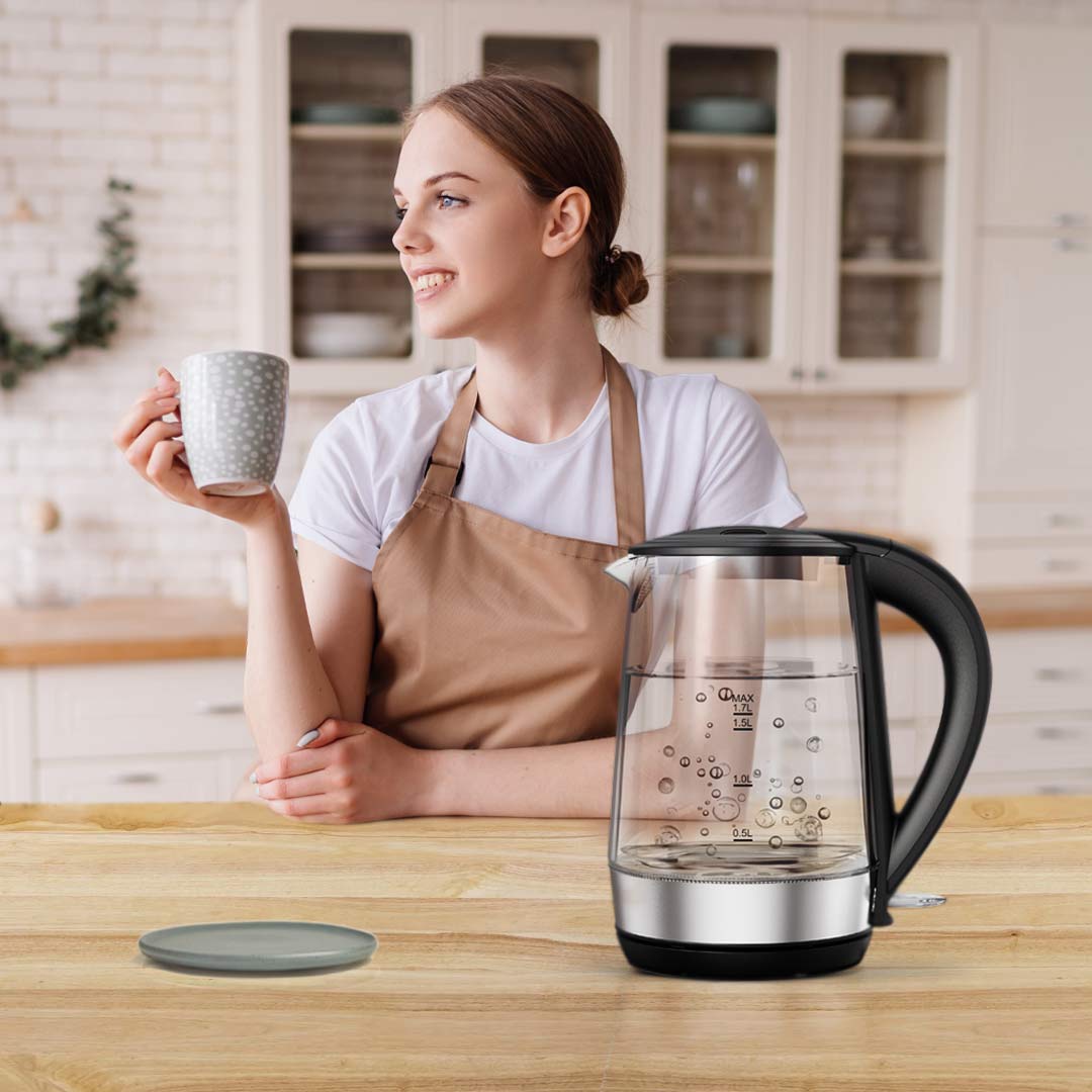 LePresso Transparent Quick Boil Glass Kettle