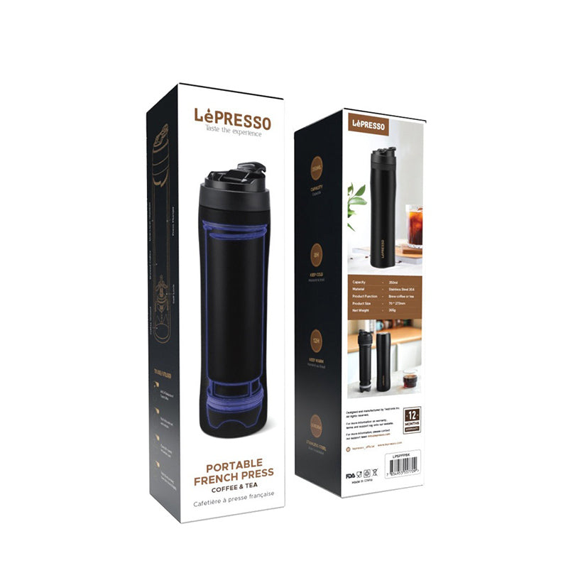 LePresso Portable French Press Black