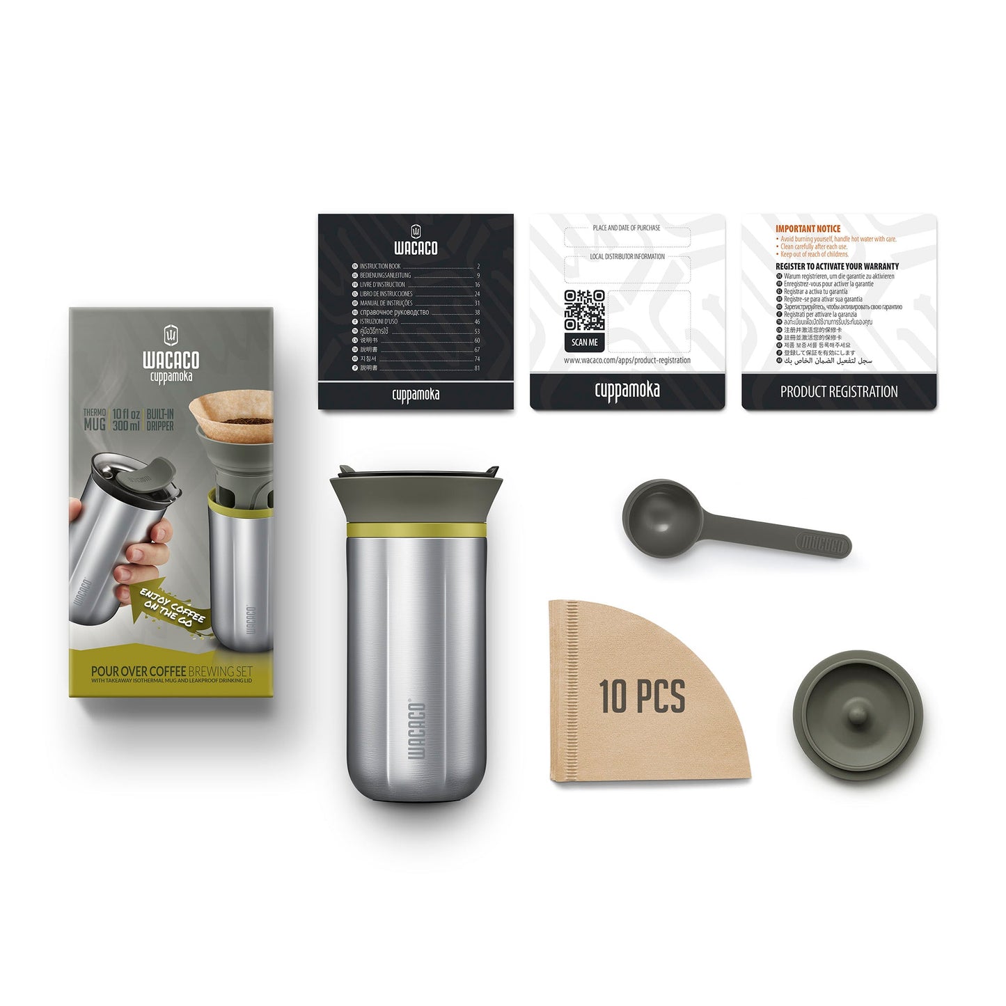 CuppaMoka Portable Pour Over Coffee Maker