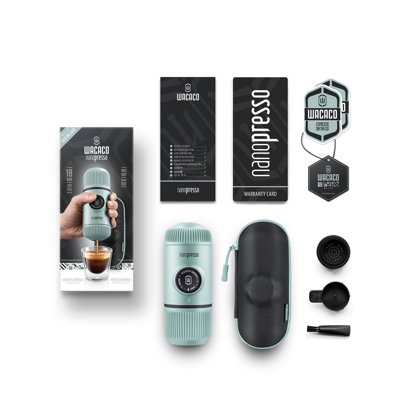 Wacaco Nanopresso Portable Espresso Machine + Protective Case